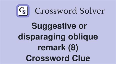 suggestive crossword clue|suggestive crossword answers.